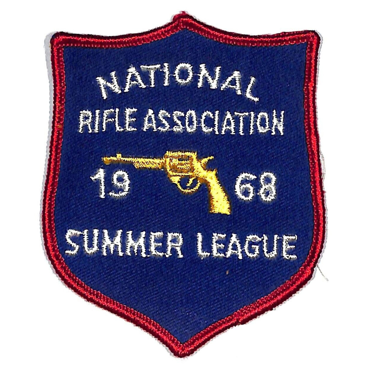 NRA Summer League 1968 Vintage Embroidered Patch 3 1/2" NOS VGC