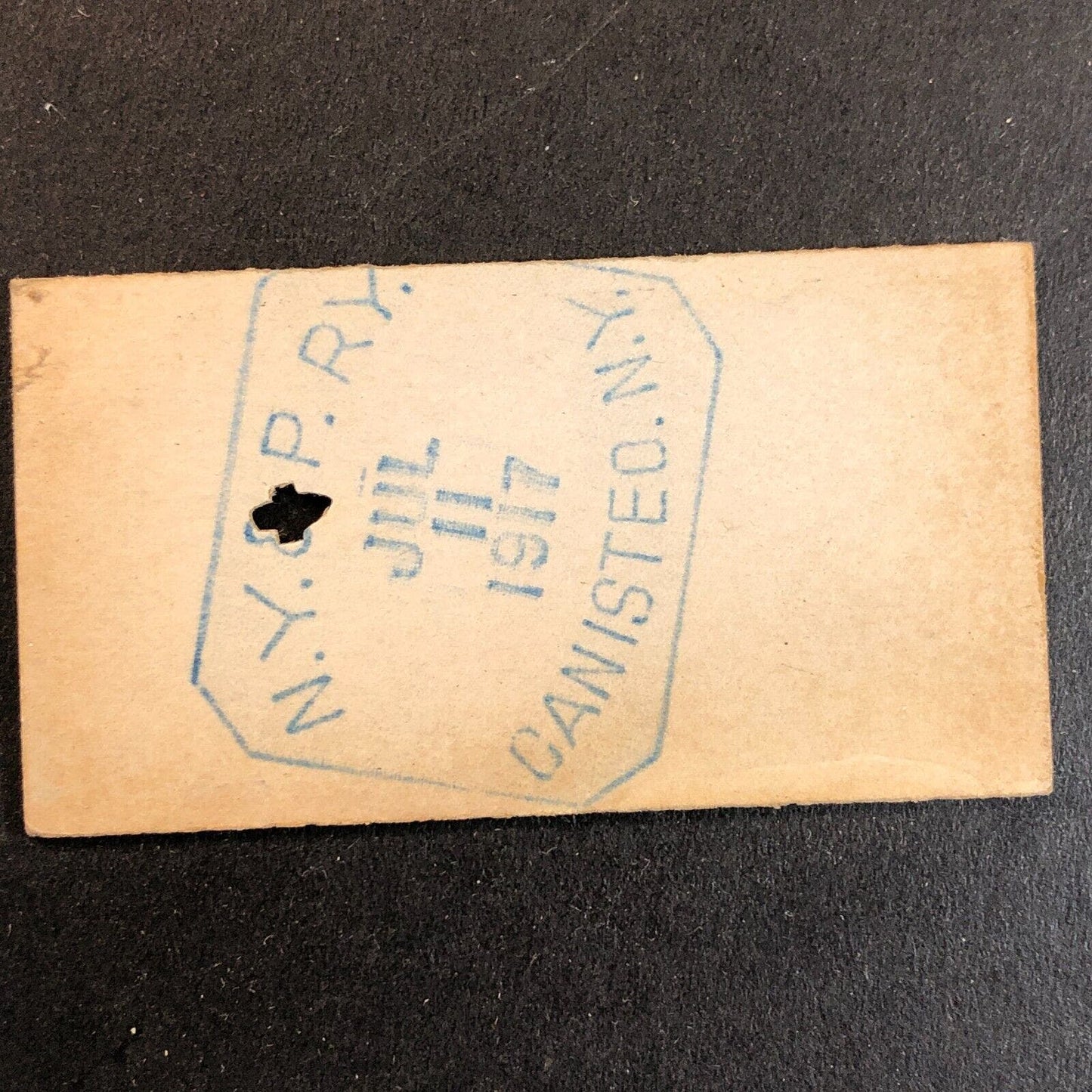 New York & Pennsylvania Railroad July 11 1917 Genesee, PA Ticket #10733