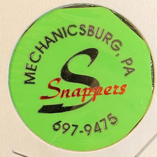 Mechanicsburg PA Snappers Bar & Grill c2002 Hexagon Plastic Token - G/F Liquor