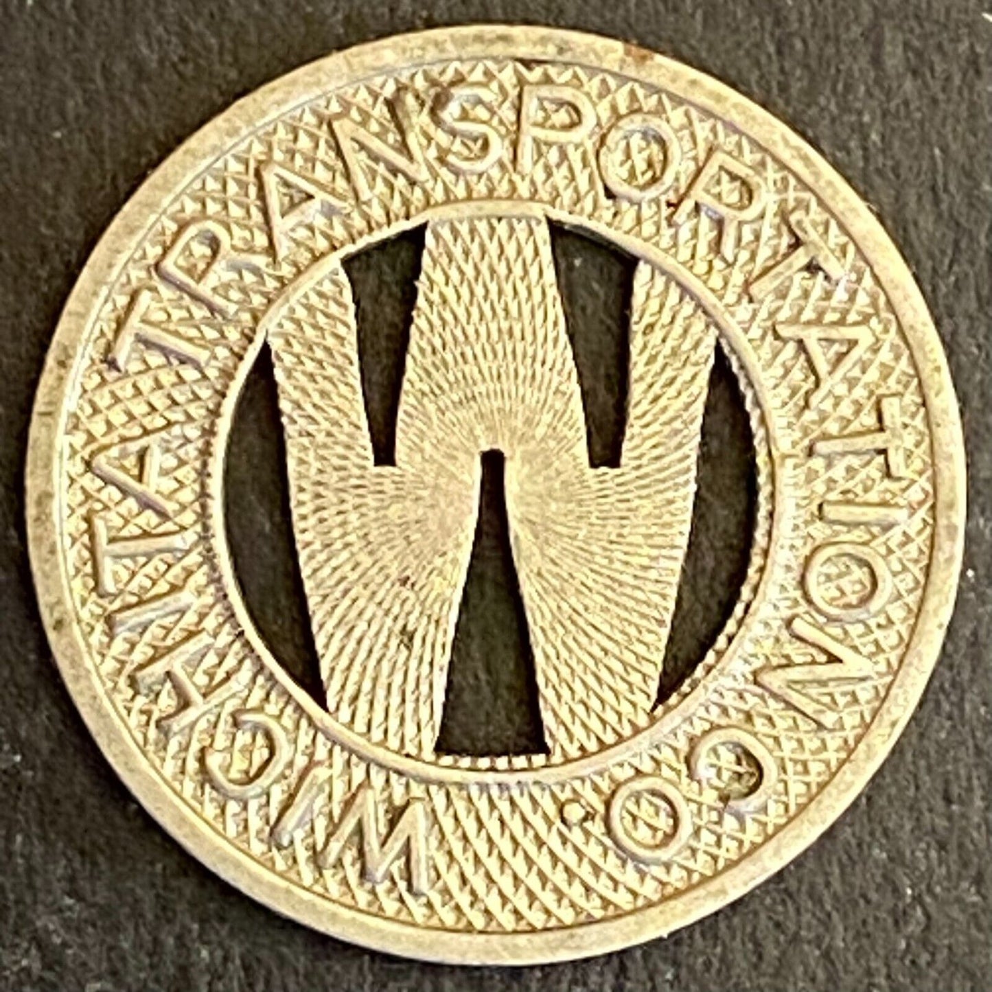 Wichita Transportation Corp. G/F One Fare Transit Token 16mm (#4)