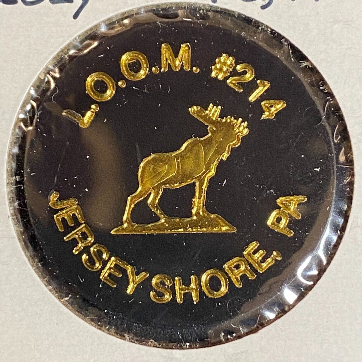 Jersey Shore, PA Moose Lodge #214 c1970's-80's Plastic "Bottle Beer" Token