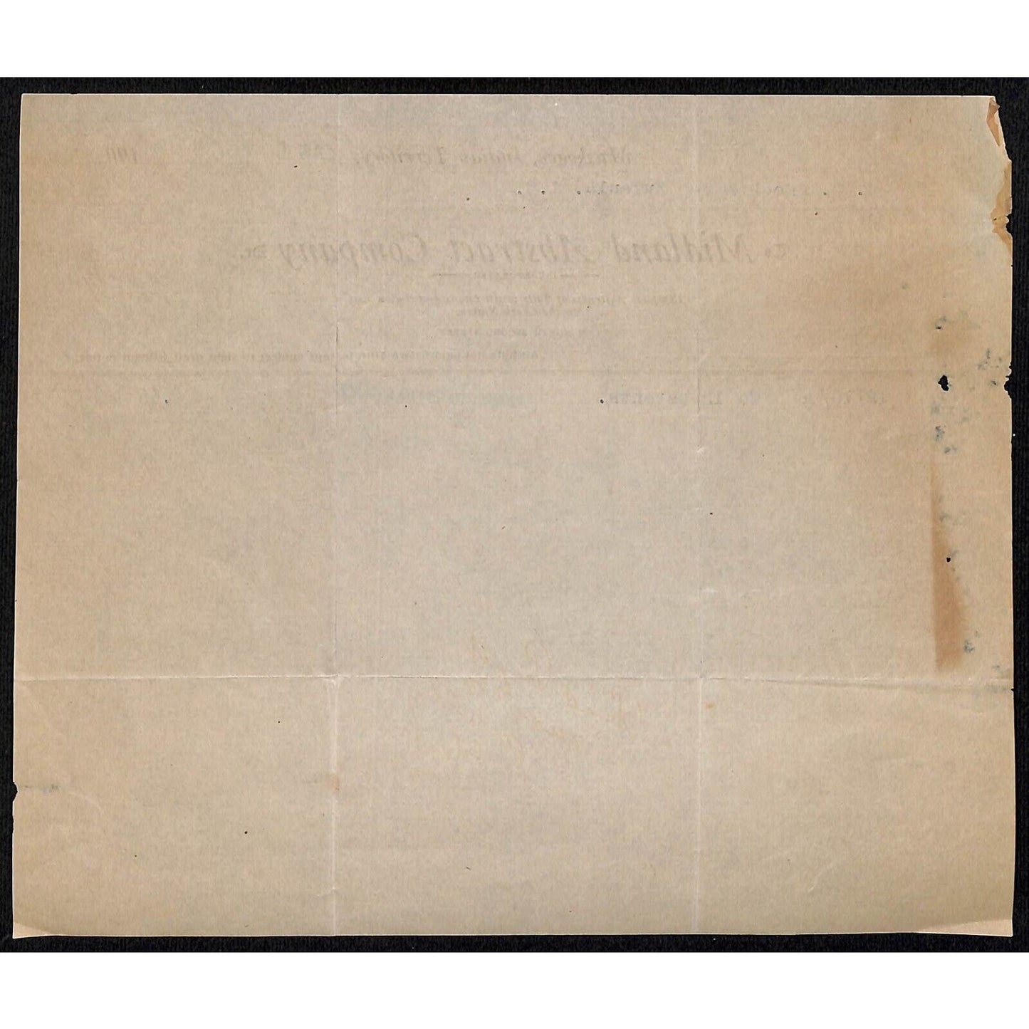 1907 Midland Abstract Co. Muskogee, OK Indian Territory Statement / Billhead