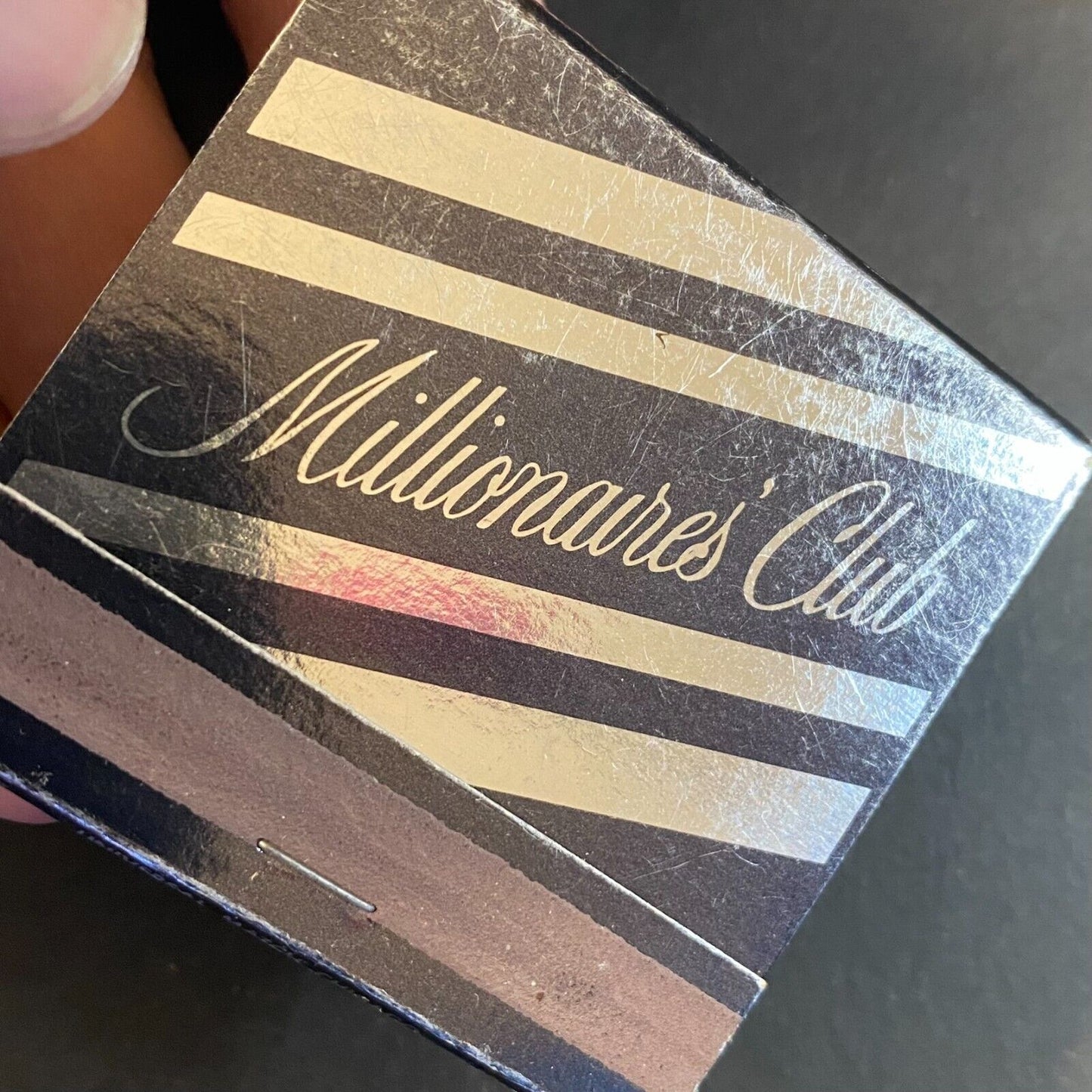 Millionaires' Club Chicago Locations c1960's-73 Full Matchbook Scarce