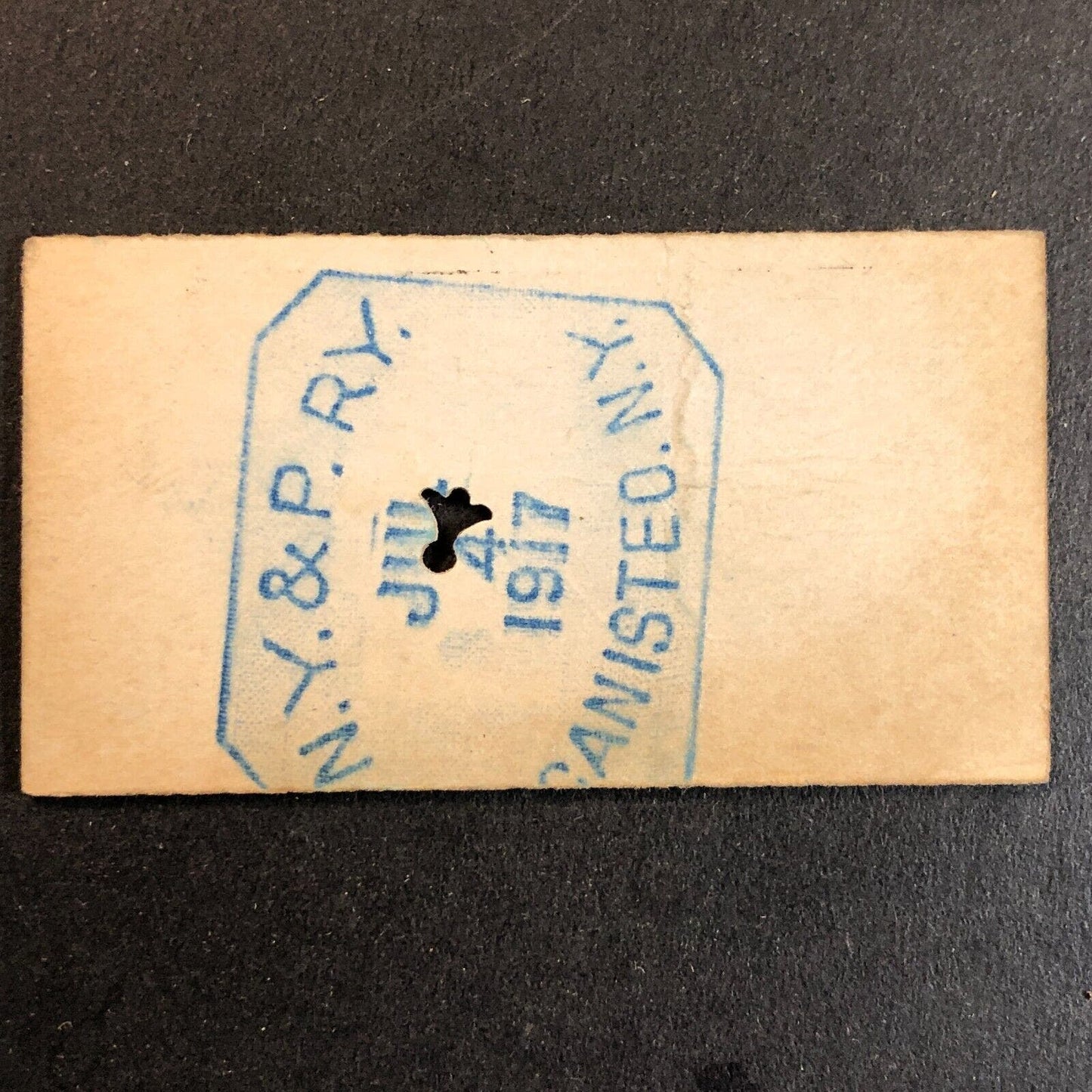 New York & Pennsylvania Railroad July 4 1917 Genesee, PA Ticket #10725
