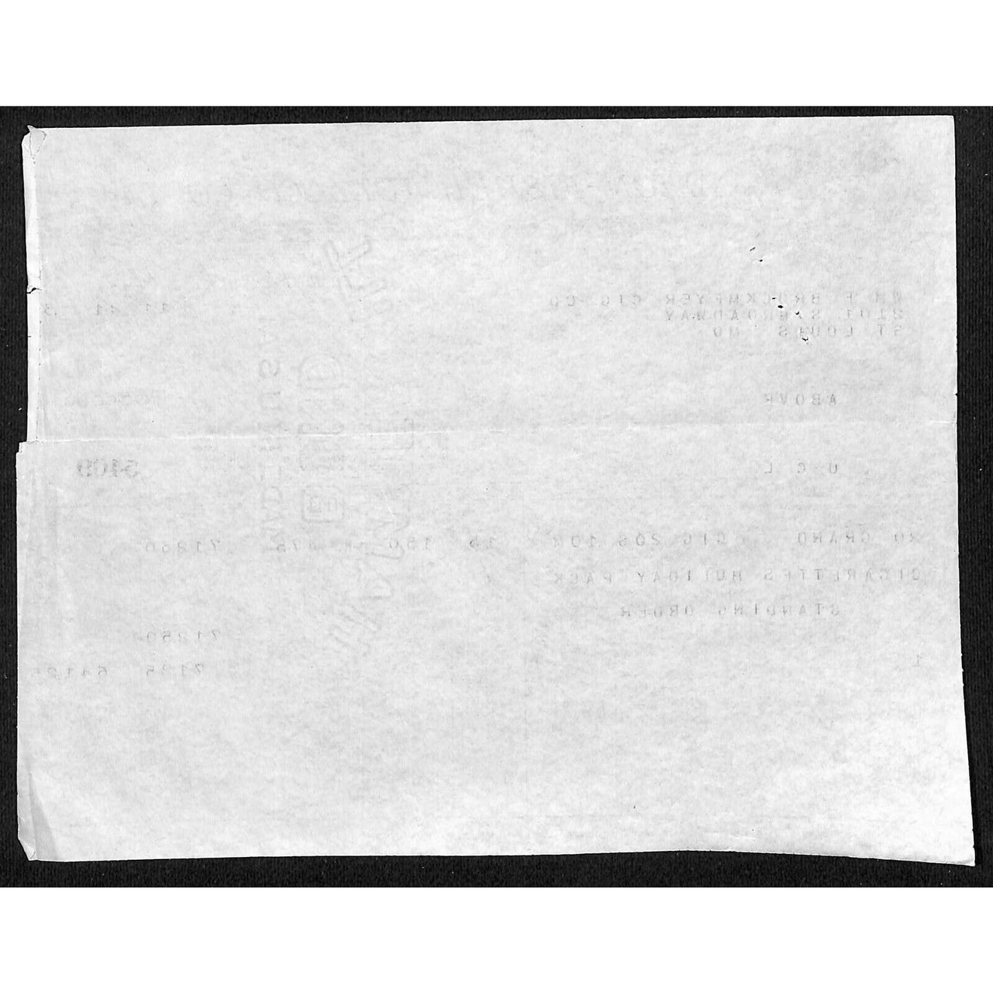 Louisville, KY The Axton-Fisher Tobacco Co. Spud Twenty Grand Nov 1938 Billhead