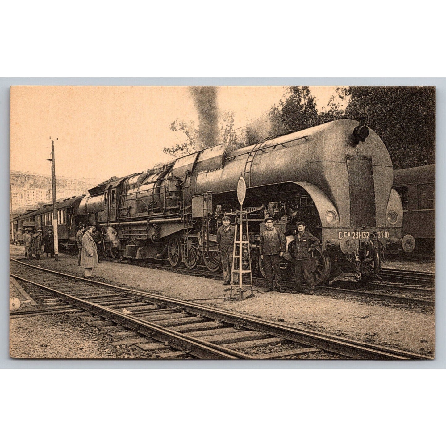French Railroad RPPC* Postcard Machine Garratt 231-132 B 10