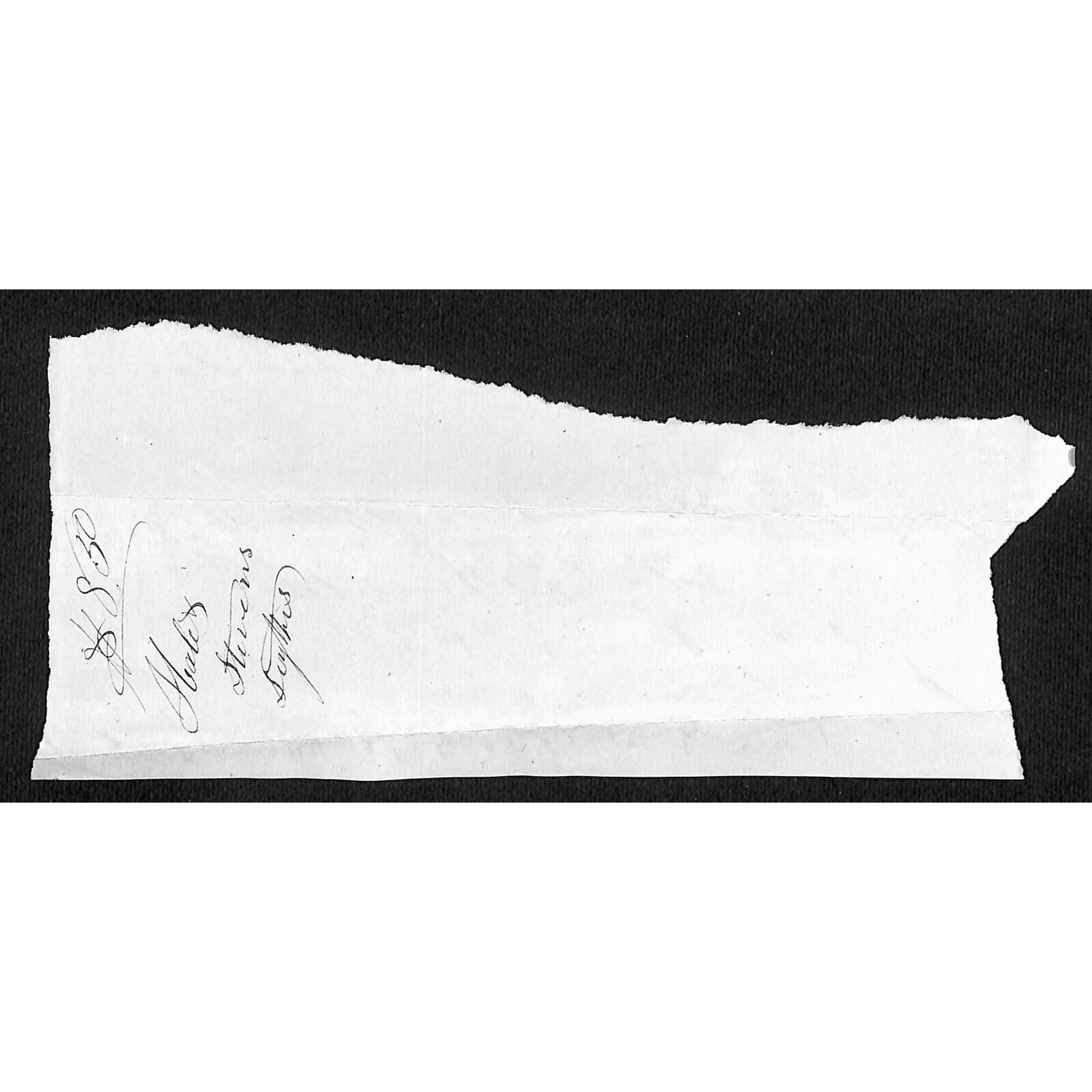 1845 Jabez Knowlton* Newburgh, ME General Store Receipt for "1/2 Doz. Scythes"