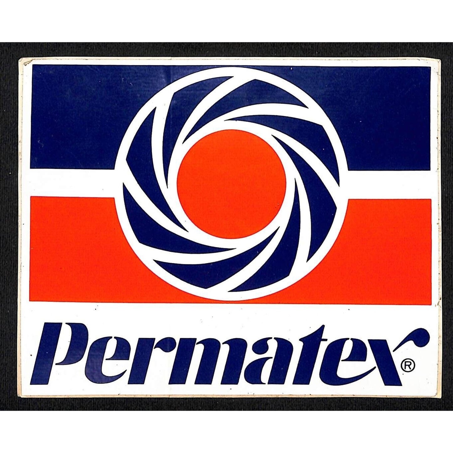 Permatex Auto Racing Original Vintage Large Sticker c1970's-80's 5" x 6 1/4"