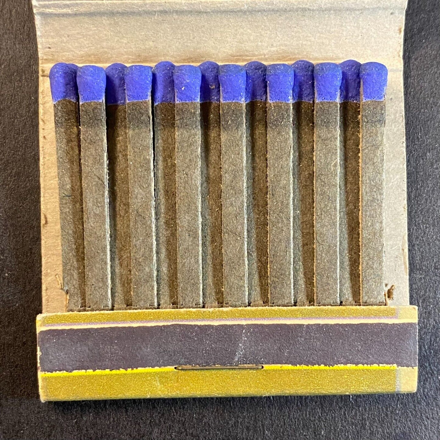 Boy Girl 1880's Hoop Rolling in Yard Near House Full Matchbook c1960's VGC