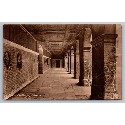 Eton College Cloisters RPPC* UP Postcard c1900 F. Frith & Co.