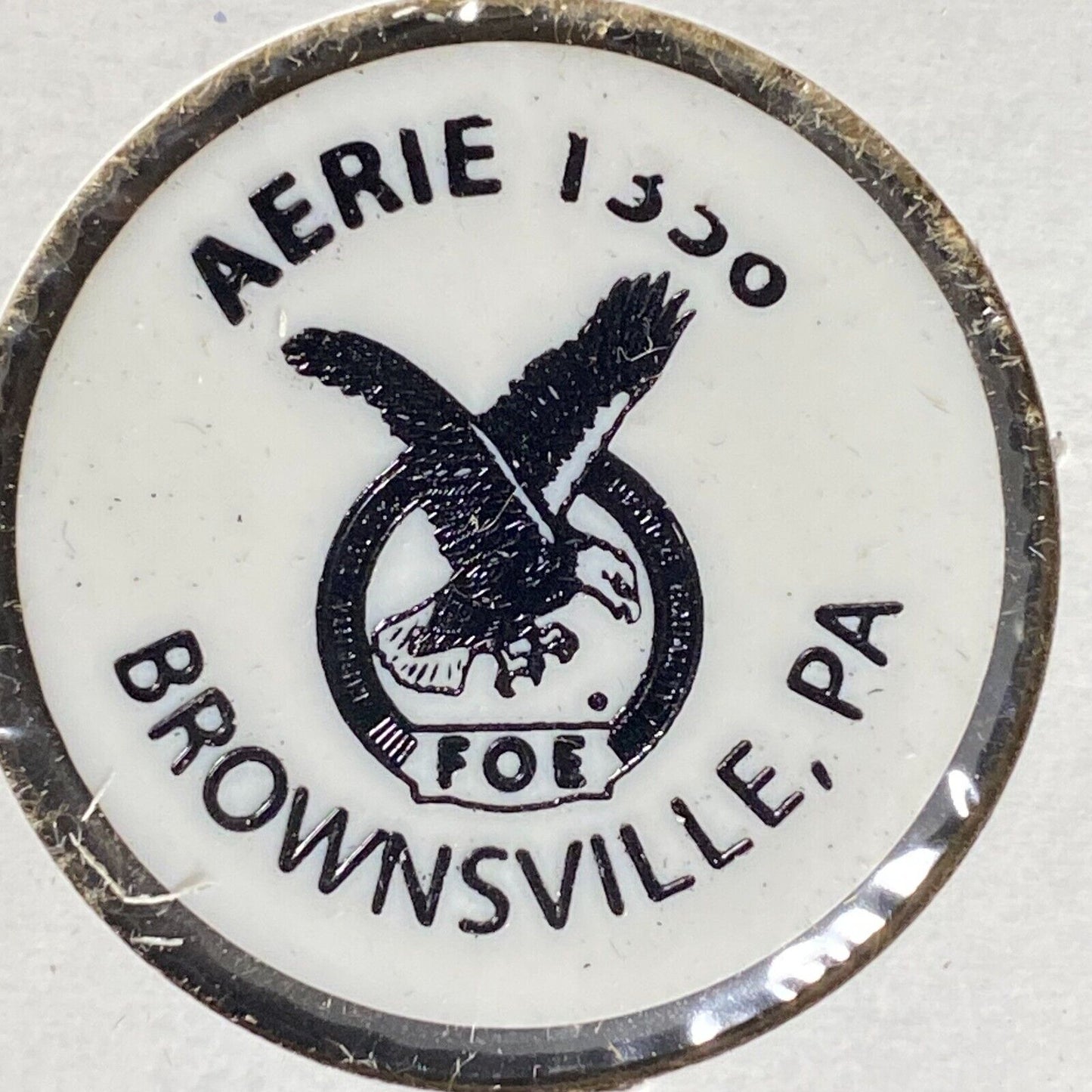 Brownsville, PA FOE Aerie 1356 Plastic Drink Token G/F One Can Soda Pop