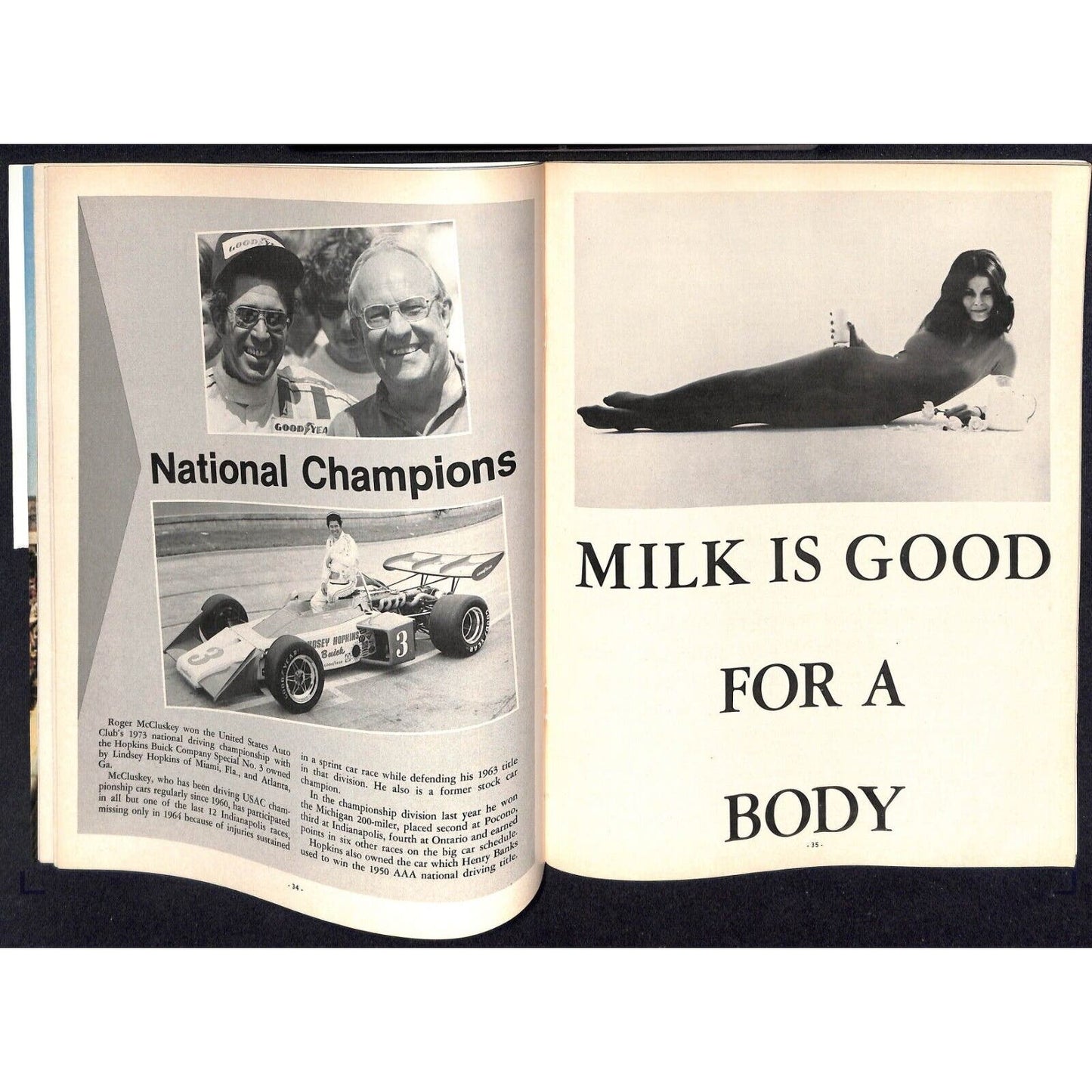 1974 Indianapolis 500 Program Racing VGC 112pp 9oz