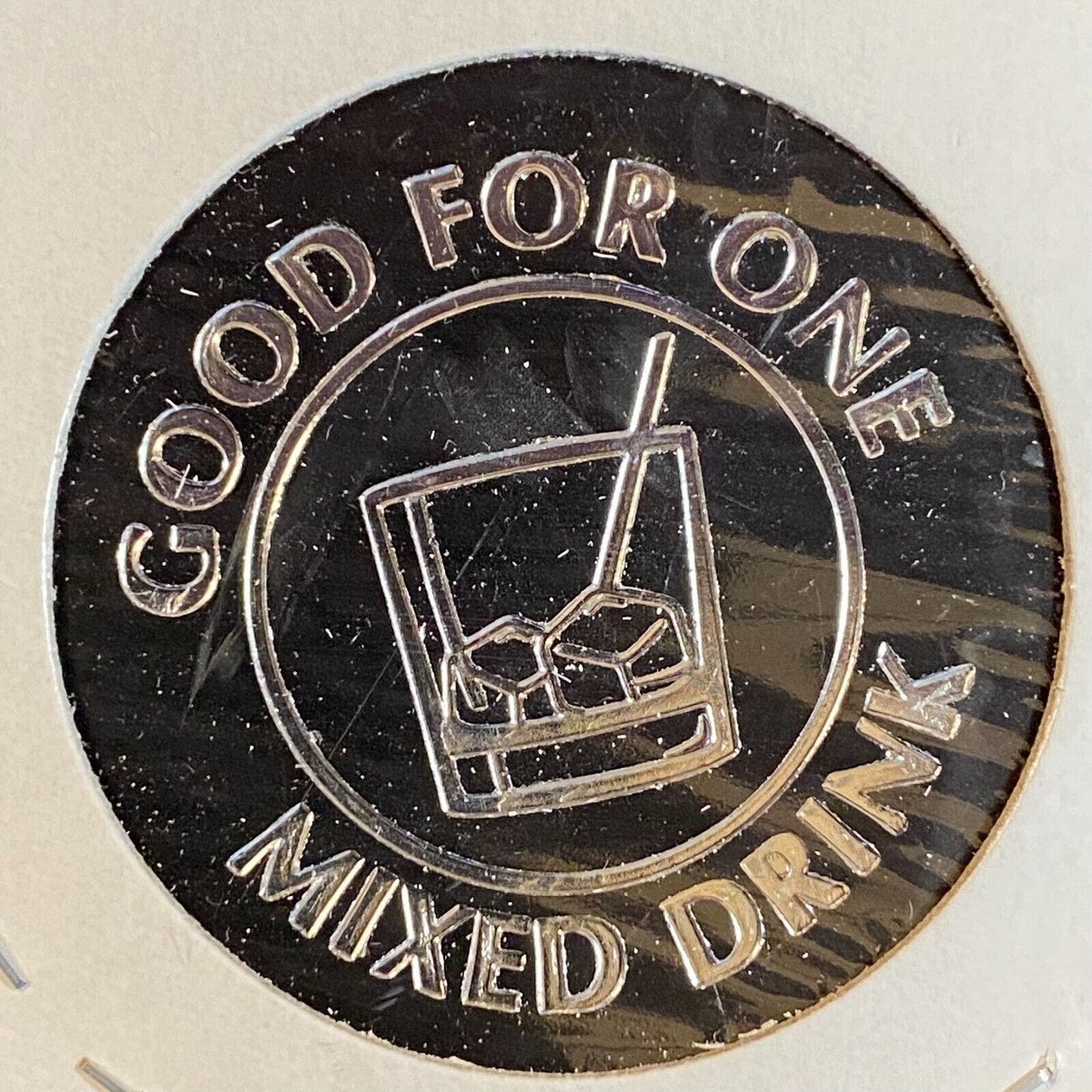 McIntyre Inn Pennsylvania c1980's-90's Plastic Token G/F One Mixed Drink