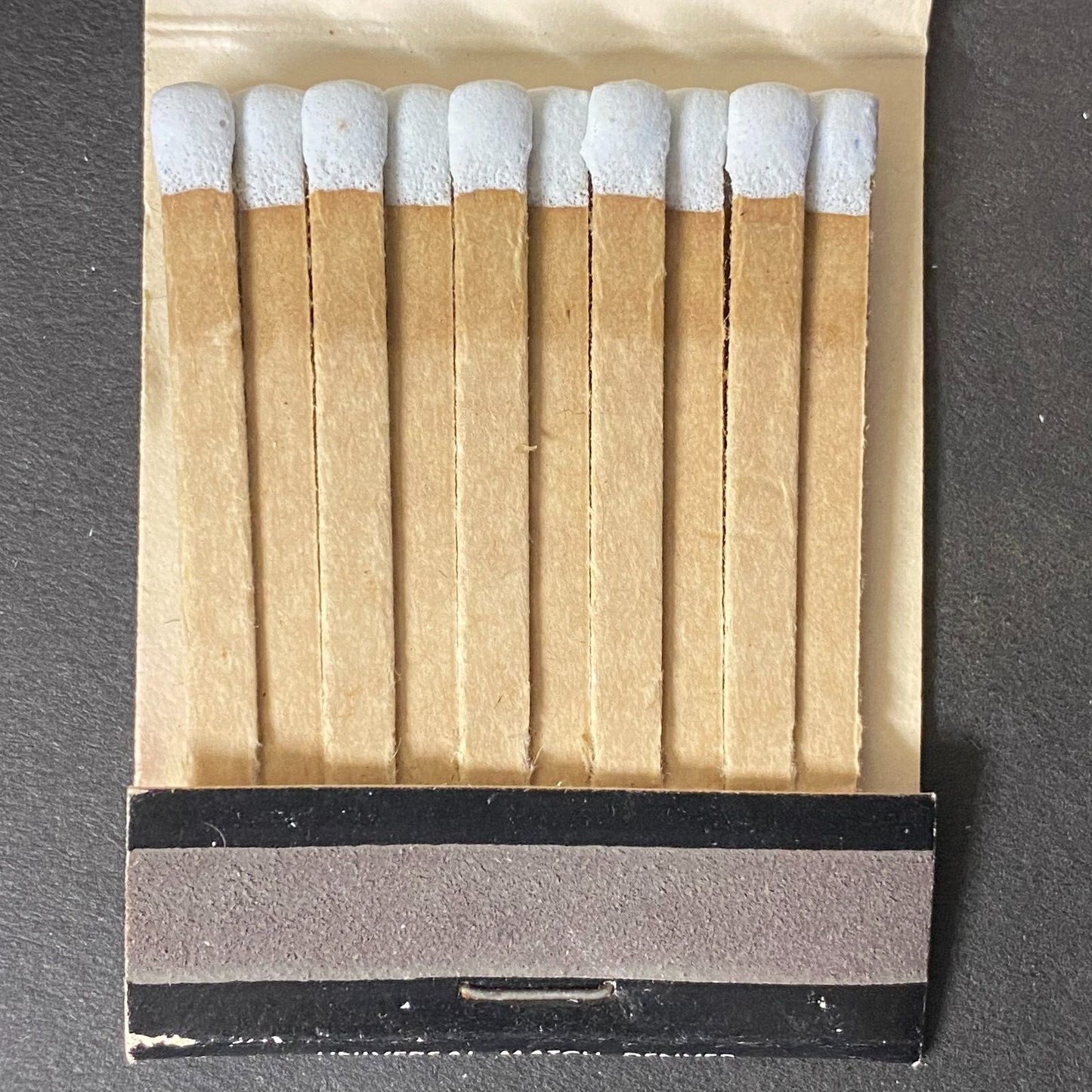 Golden Lion Cafeteria Gallup, NM Full Matchbook c1965-74 w/ Thermography Scarce