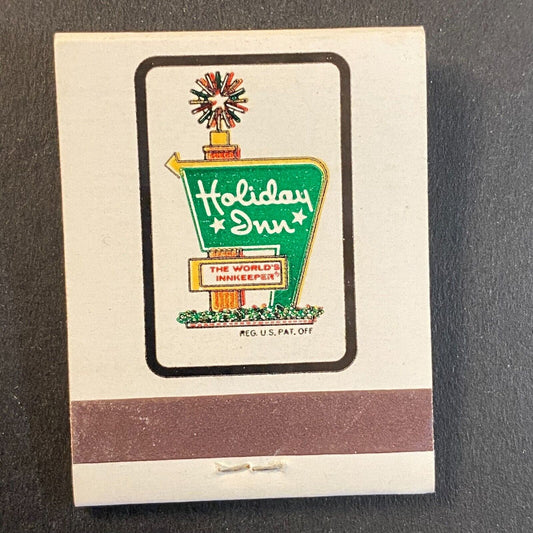 Holiday Inn Chicago "Get That Holiday Feeling" c1974-80's Full Matchbook VGC