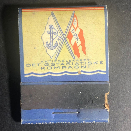 East Asiatic Co. Europe Passenger Full 20-Str Wooden Matchbook c1930's-40's