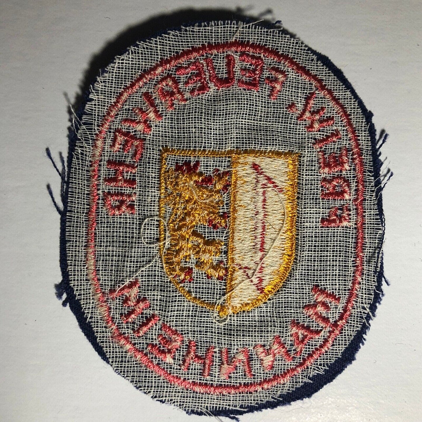 Freiwillige Feuerwehr Mannheim Voluntary Fire Brigade Embroidered Patch c1970's