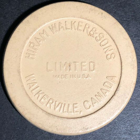 White Walker's Father Time Bourbon Advertising Poker Chip Eisenstadt