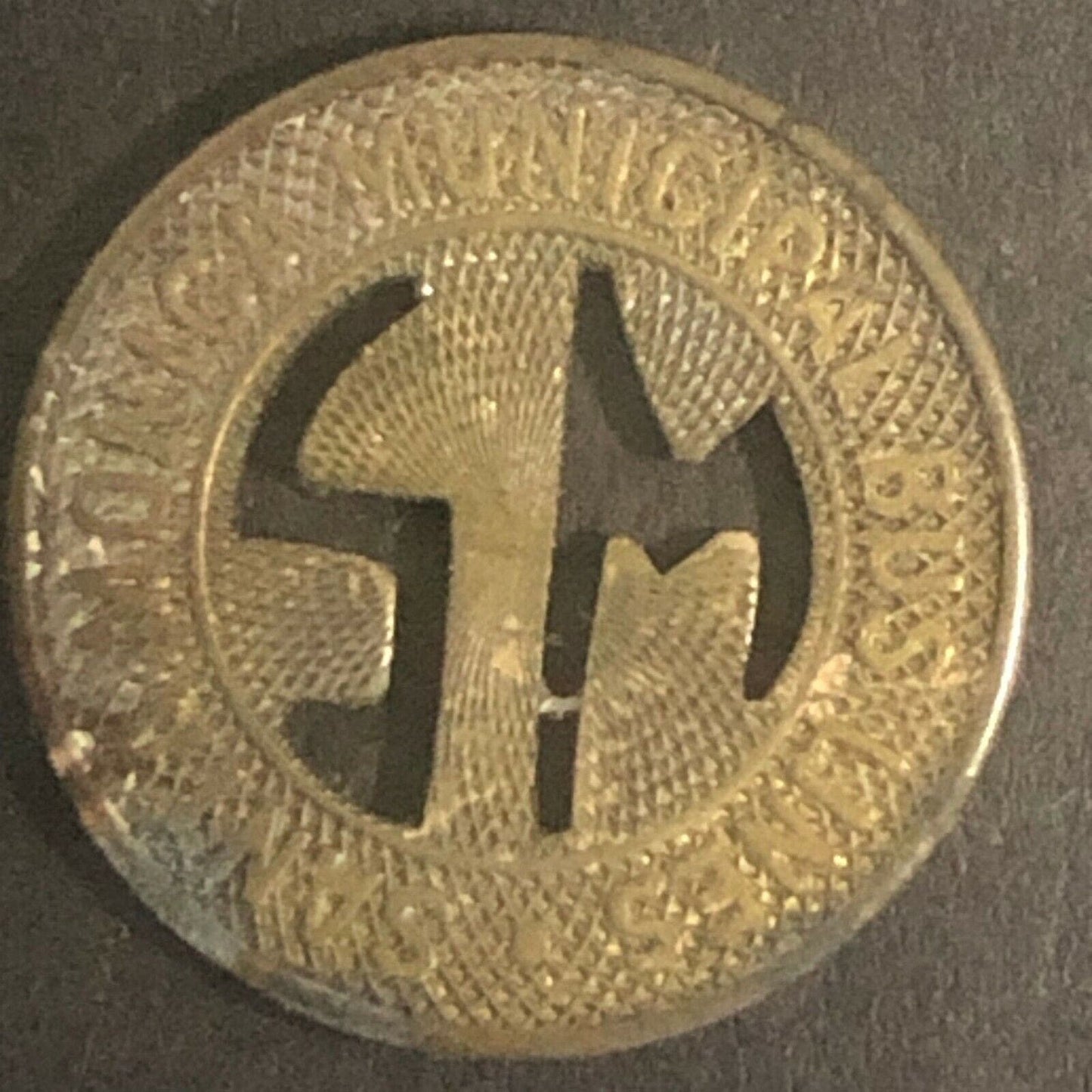 c1950's 16mm Santa Monica Municipal Bus Lines G/F One Zone Fare Transit Token CA