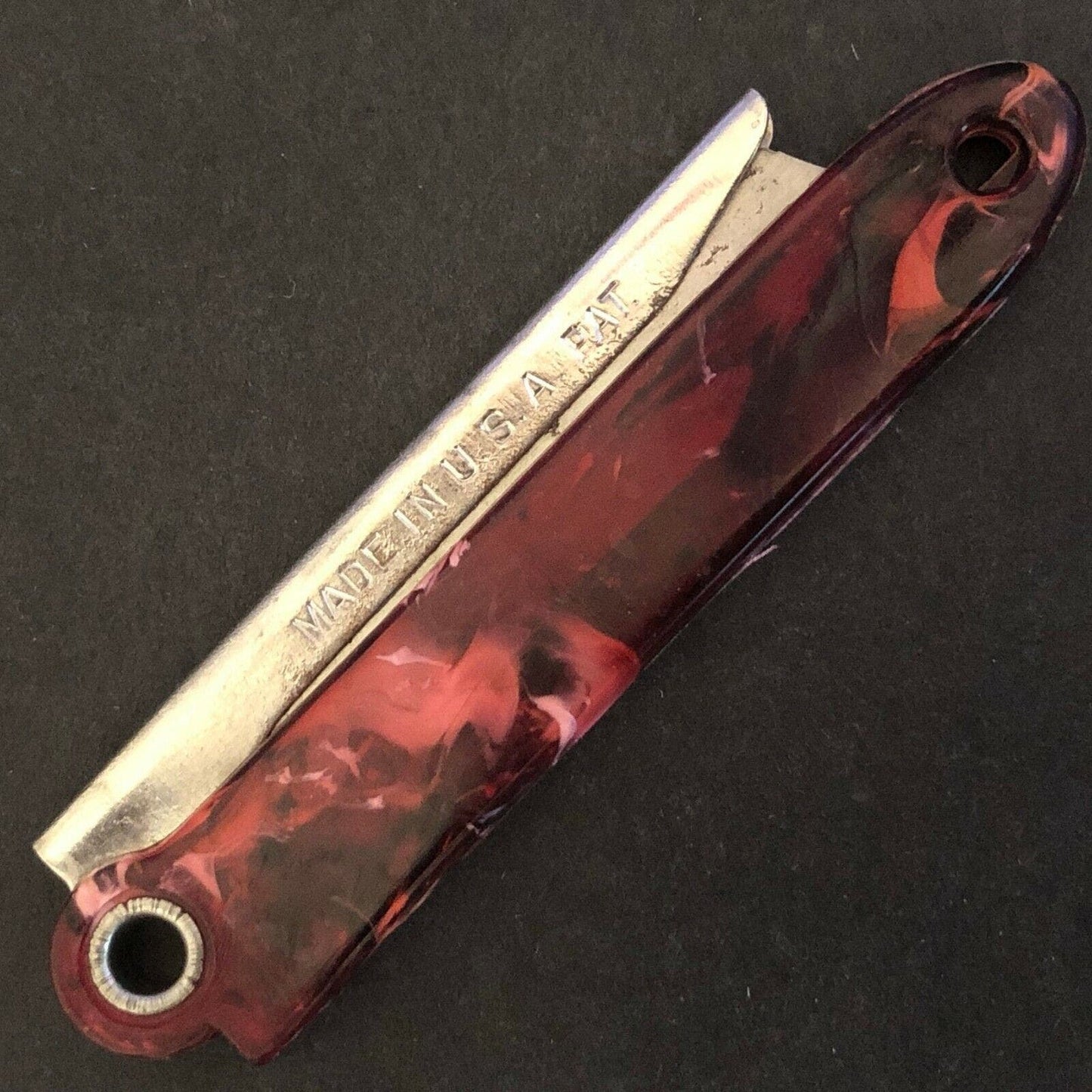 "White Sewing Machines" "Gits Razor-Nife" Folding Pocket Razor c1930's-40's VGC