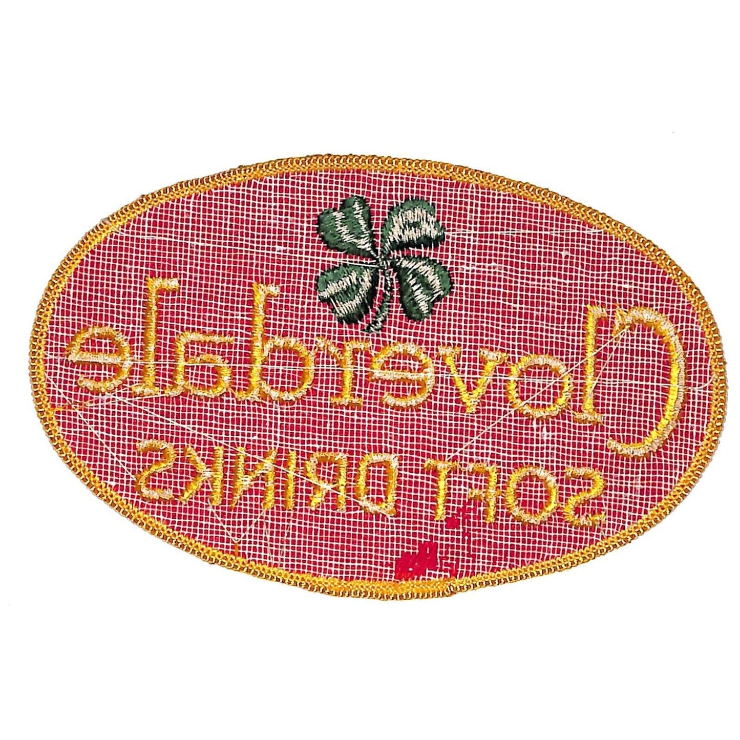 Cloverdale Soft Drinks Embroidered Soda Patch c1950's-60's VGC Scarce
