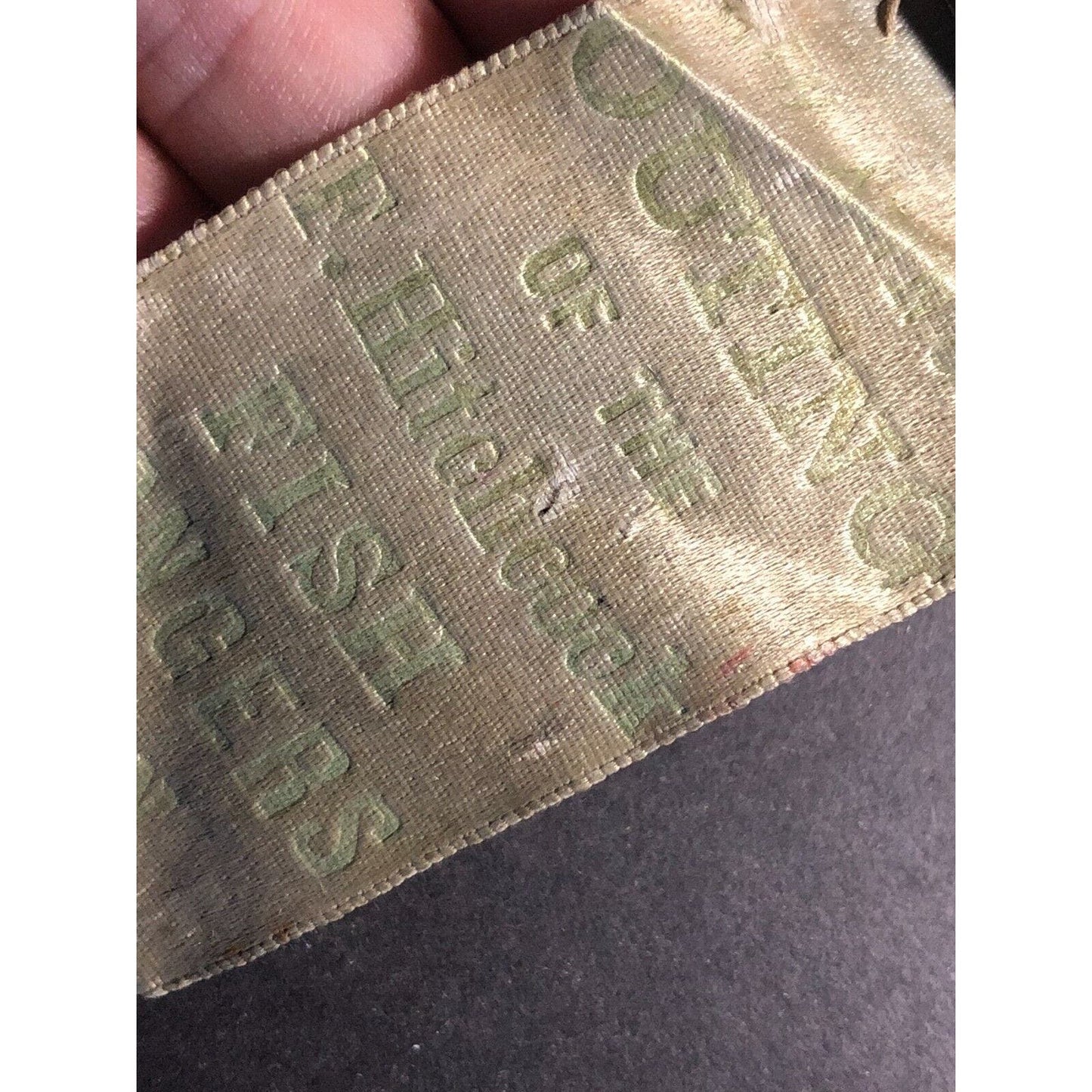 F. Hitchcock Outing of Fish Mongers Ass'n Vintage Steel Pinback Button 1902