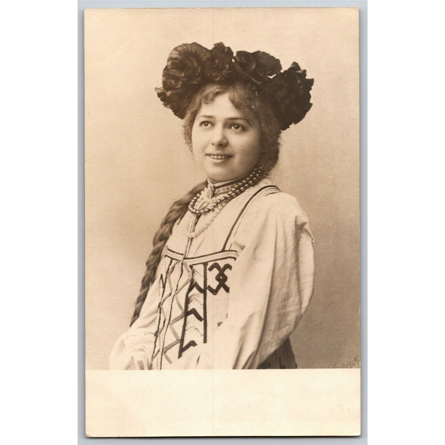 c1905 Vintage Russian RPPC* Theatre / Stage / Screen Actress Postcard (4427)