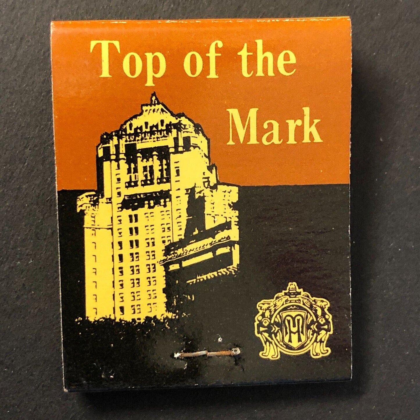 Hotel Mark Hopkins Nob Hill San Francisco Full Matchbook c1973 VGC