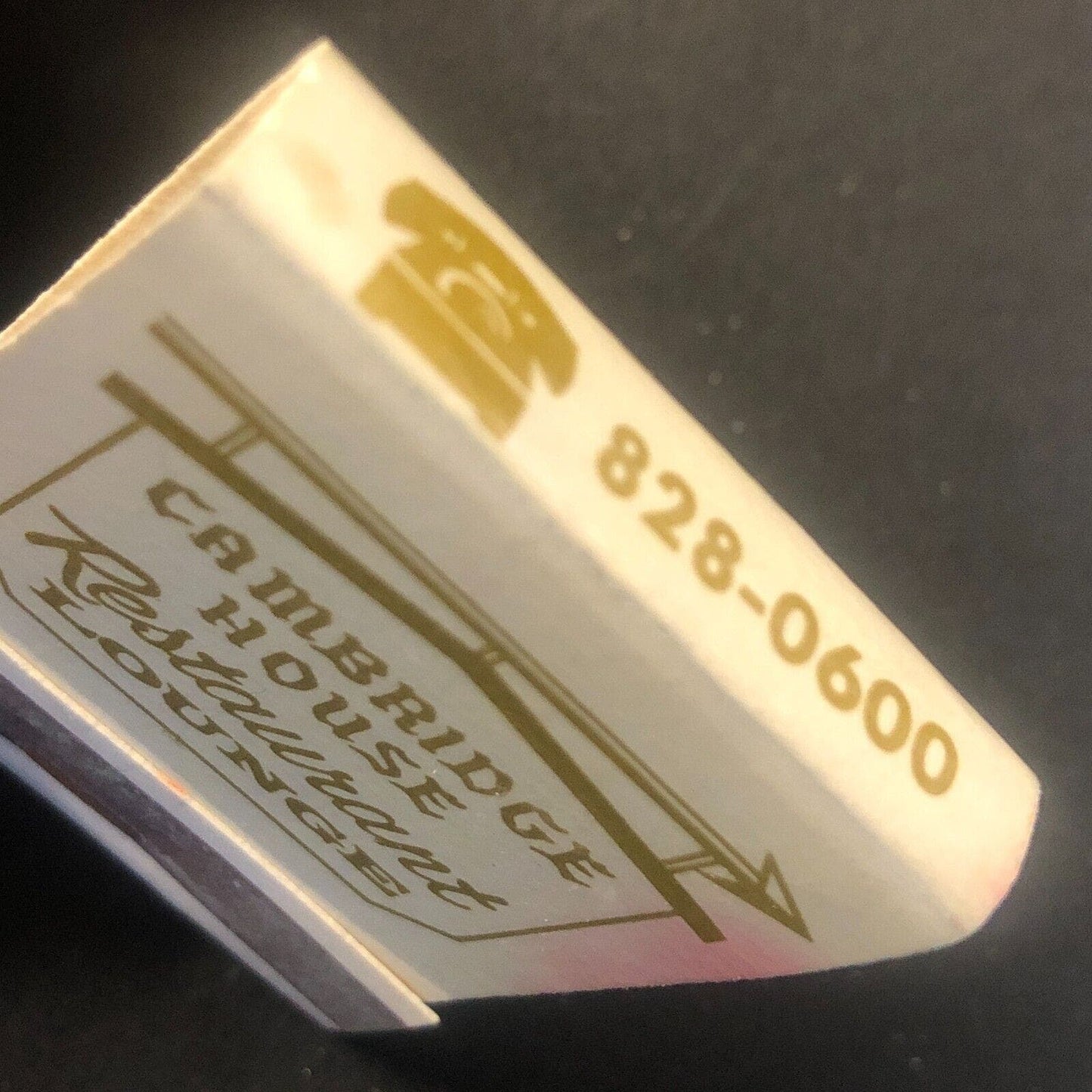 Cambridge House Restaurant Lounge Chicago Full Vintage Matchbook c1960's VGC