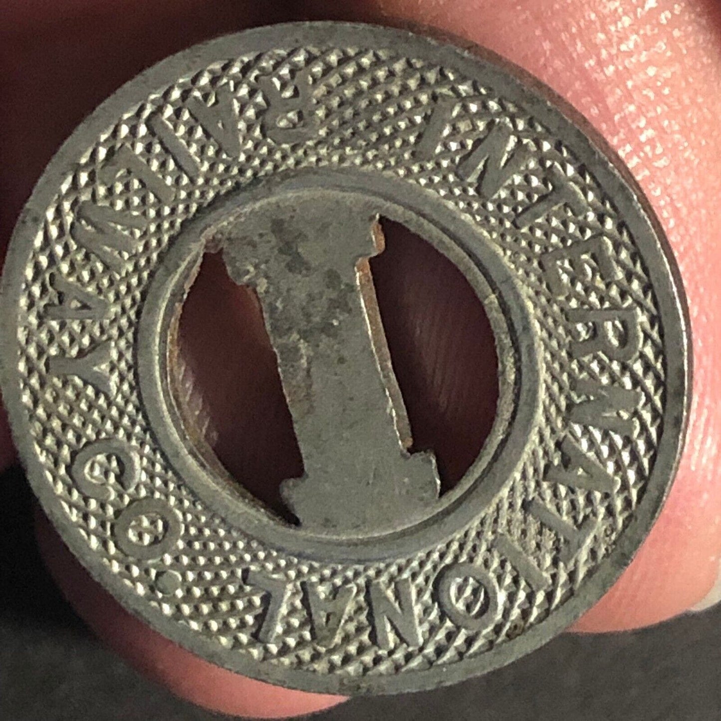 International Railway Co. Kenmore / Buffalo, NY "10c Token" Steel 22.5mm Scarce