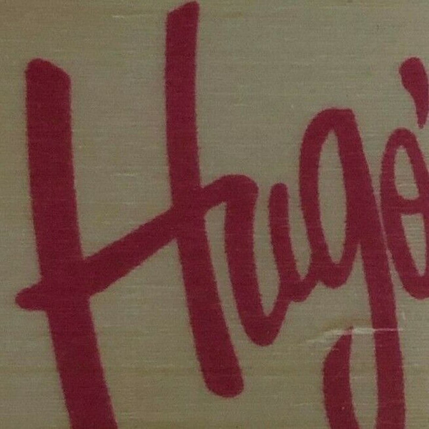 c1970's-80's Wooden Matchbox Matchbook "Hugo's Restaurant" Hyatt Regency O'Hare