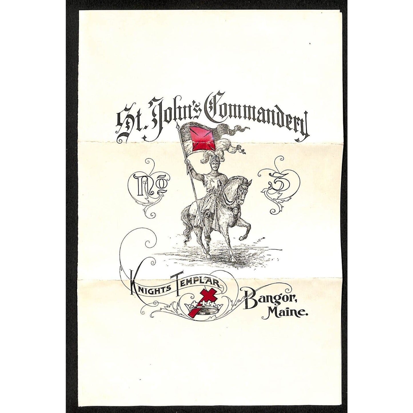 Newburgh ME Amos W. Knowlton* 1901 Bangor Knight's Templar St. John's Commandery