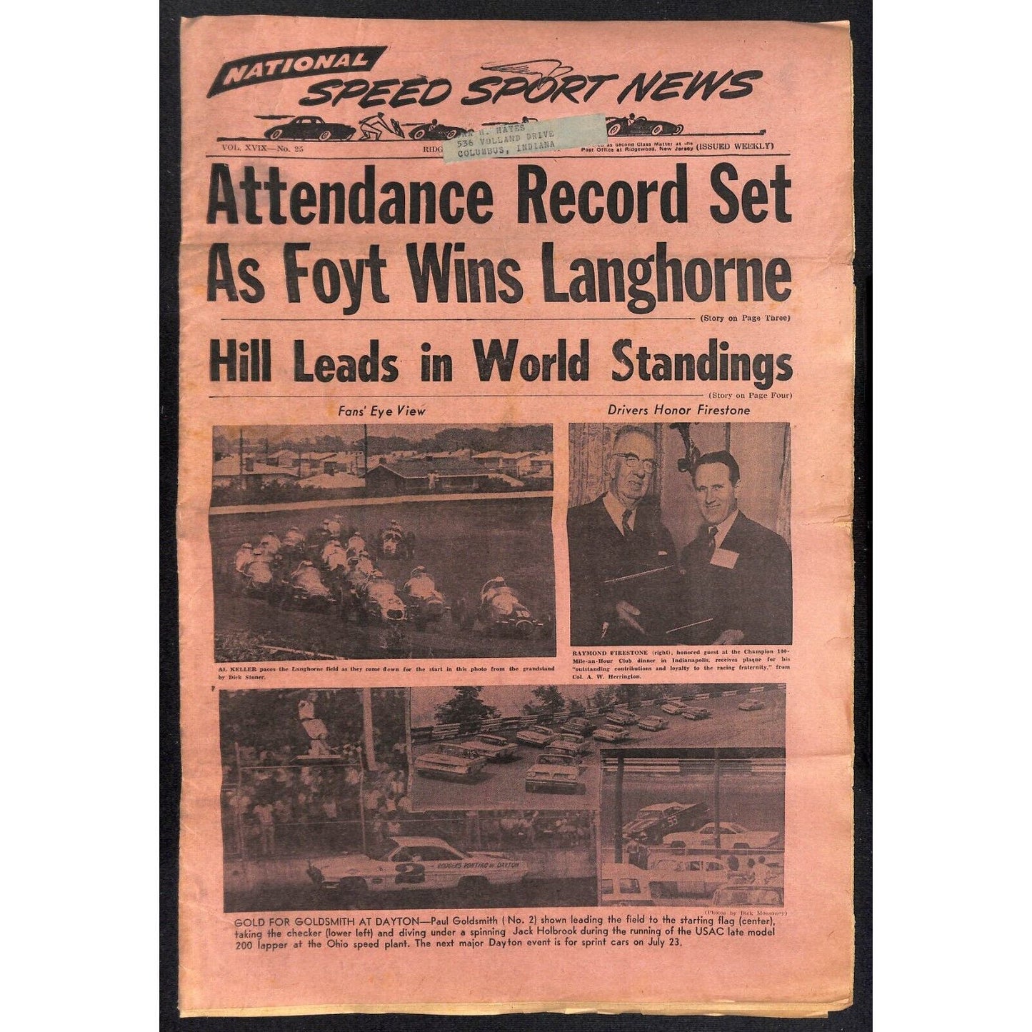 National Speed Sport News 6/21 1961 Foyt Wins Langhorne Racing 15pp VGC