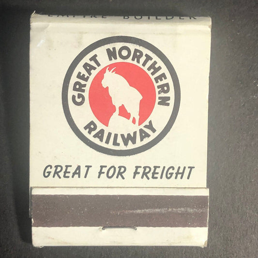 Great Northern Railway "Rocky" Full 20-Str Matchbook c1960's
