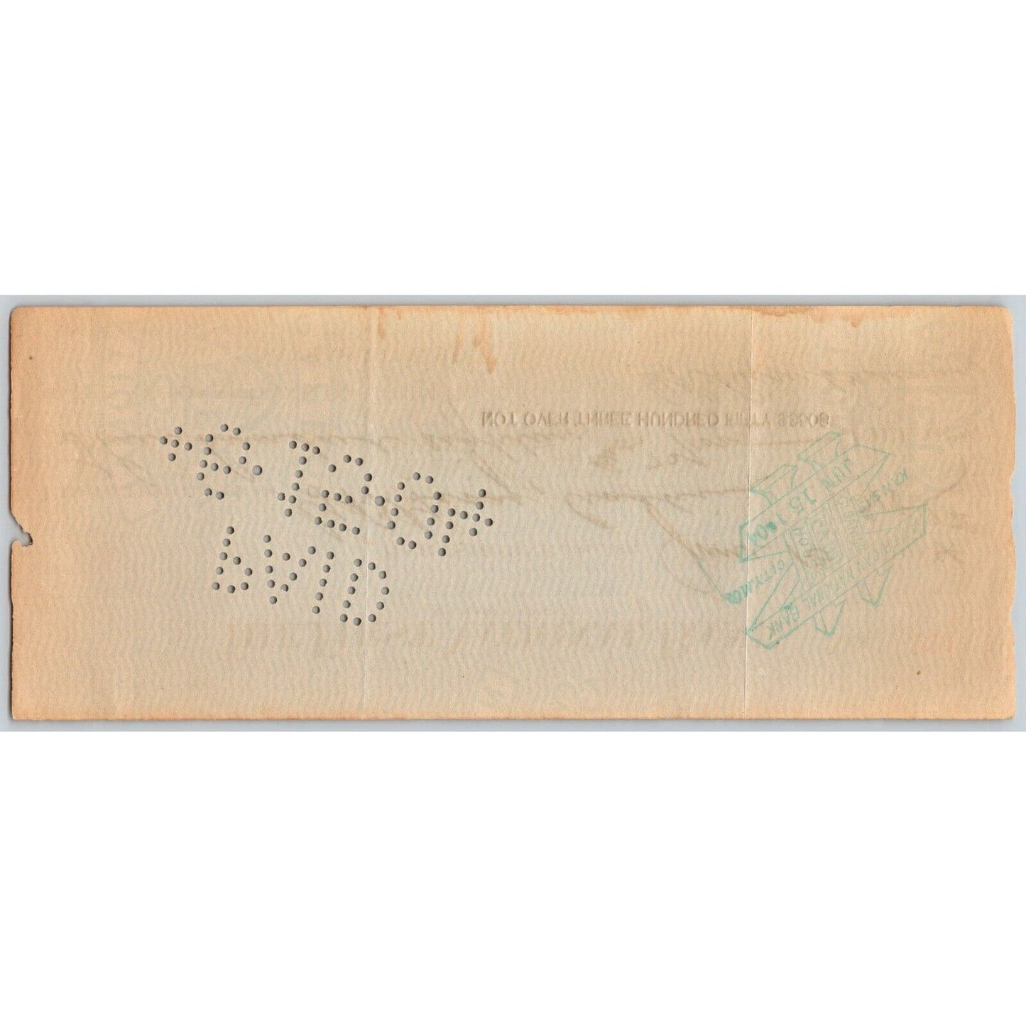 Hartshorne Oklahoma Indian Territory 1904 FNB Bank Check #220 Scarce