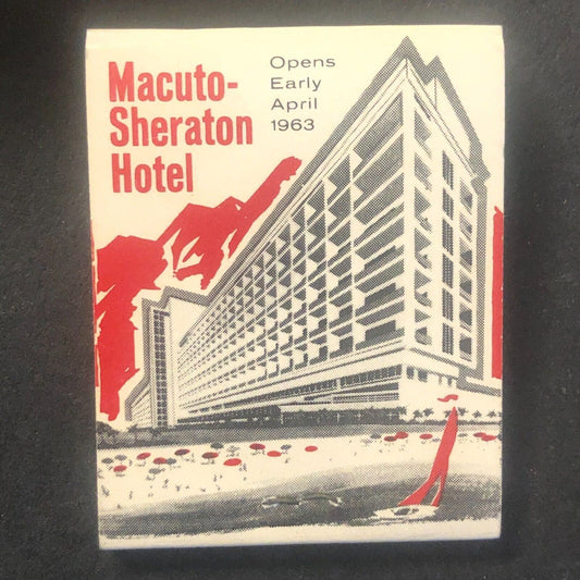 Macuto Sheraton Hotel Venezuela Full Vintage Matchbook c1962 VGC Scarce