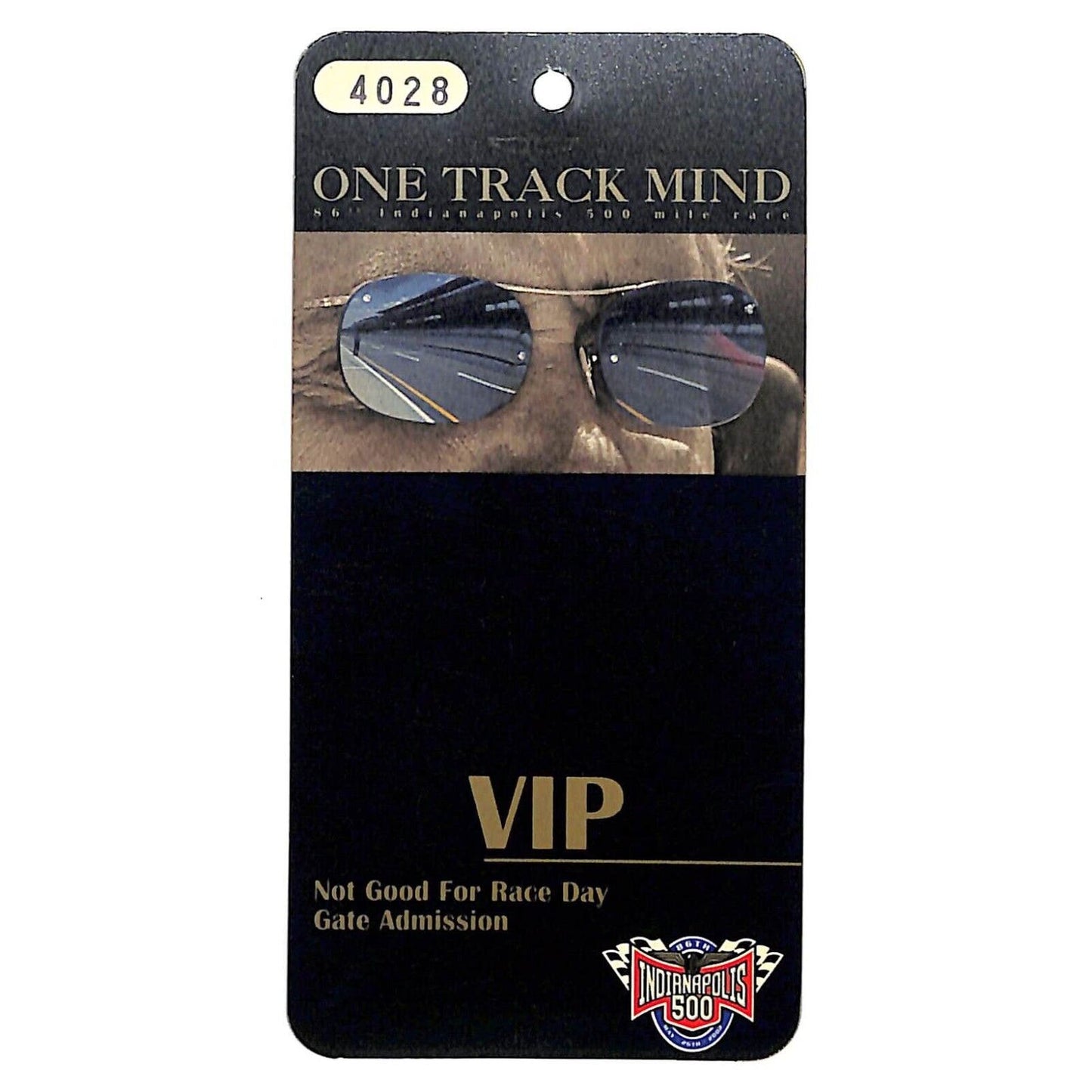 2002 Indianapolis 500 VIP Pass IMS Plastic VGC
