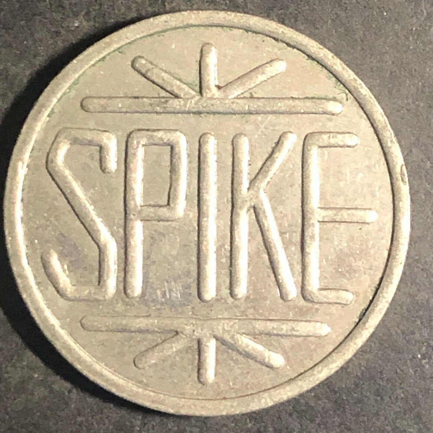 Vintage 21mm Brass "Spike" Token