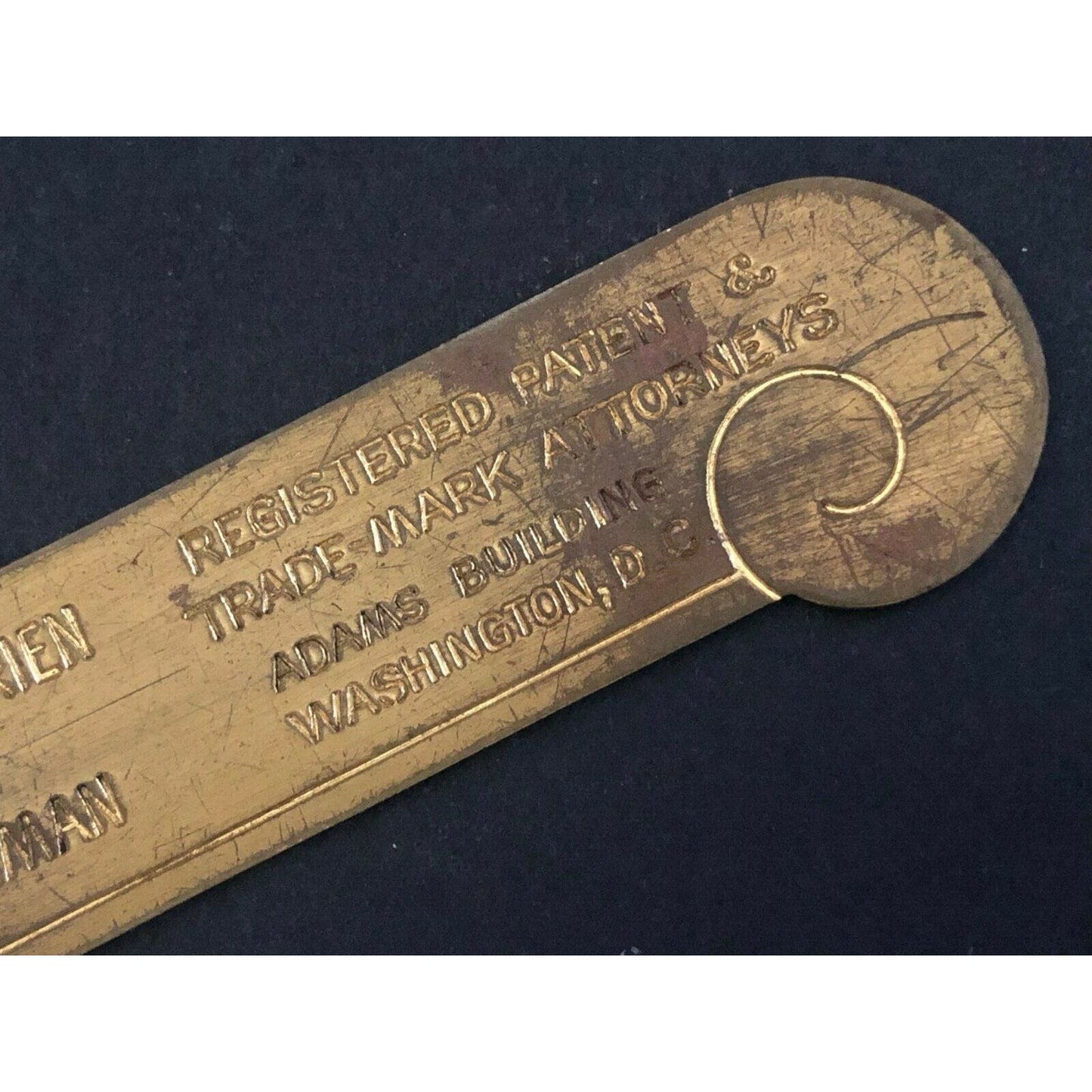 c1920's-30's 8" "Clarence A. O'Brien" Trade Mark ATTY DC Adv. Letter Opener