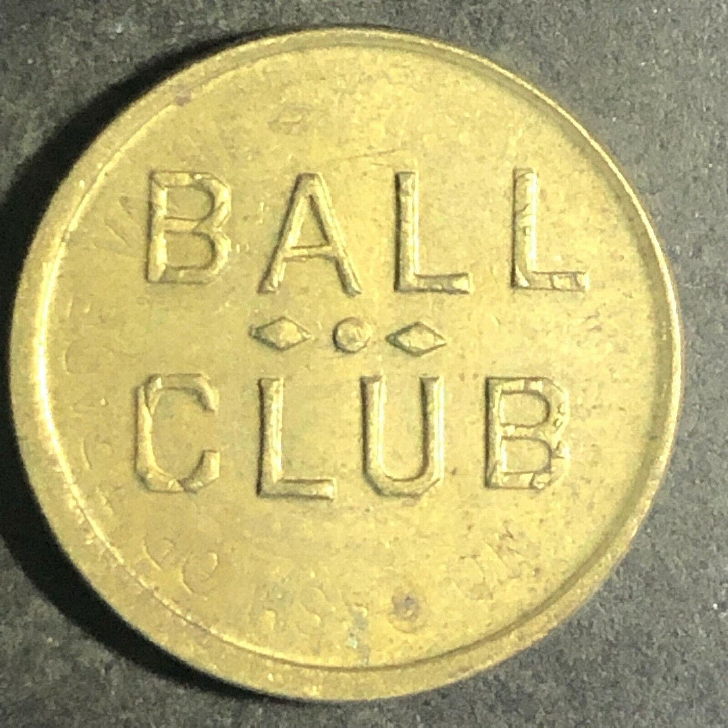 Vintage 20mm Brass "Ball Club (Bar?) " Token (St. Paul MN?)