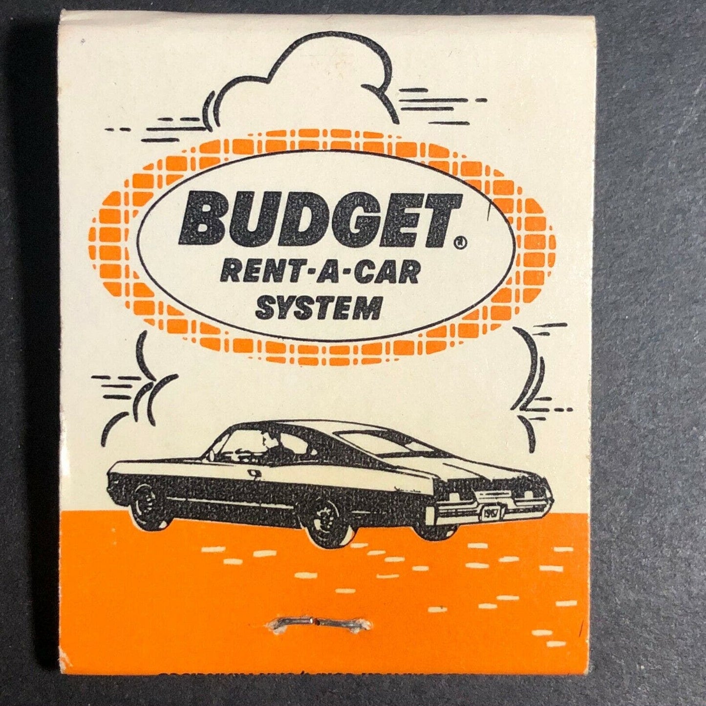 1960's Full Matchbook "Budget Rent-A-Car System" (Several California Locations)