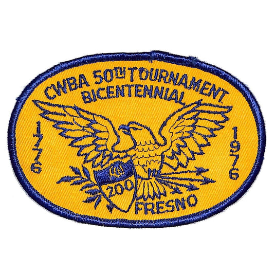 Fresno 1976 50th Tournament Bicentennial CWBA Embroidered Bowling Patch