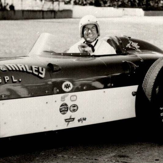 Indy 500 RPPC Postcard "1955 Sam Hanks" Official Race Photo Unposted VGC