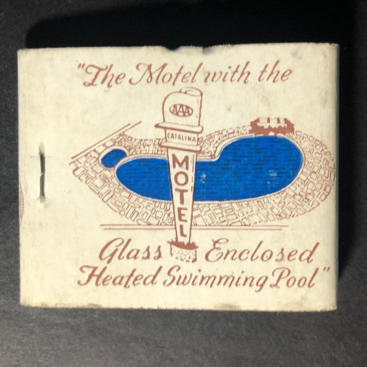 Catalina Motel Wichita Falls 20-Strike Full Matchbook c1951-55 Very Scarce AAA