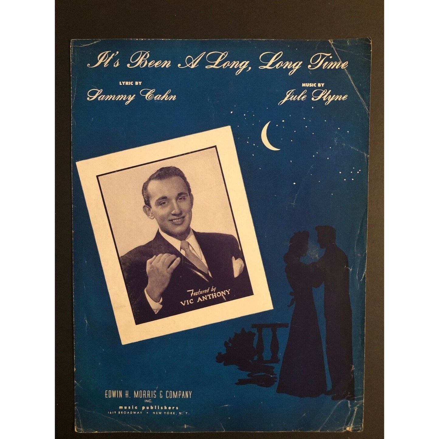Vintage 1940's Sheet Music "It's Been a Long, Long Time" Sammy Cahn Jule styne