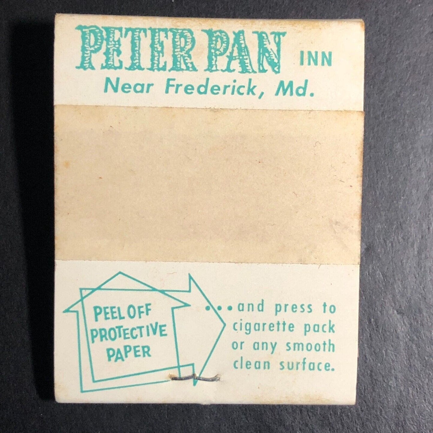 Kapok Tree / Peter Pan Inn Clearwater, FL Full Matchbook c1960's w/ Peel Off*