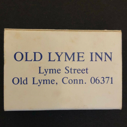 c1960's-70's Wooden Matchboxes / Matchbooks - Old Lyme Inn CONN. 06371 VGC