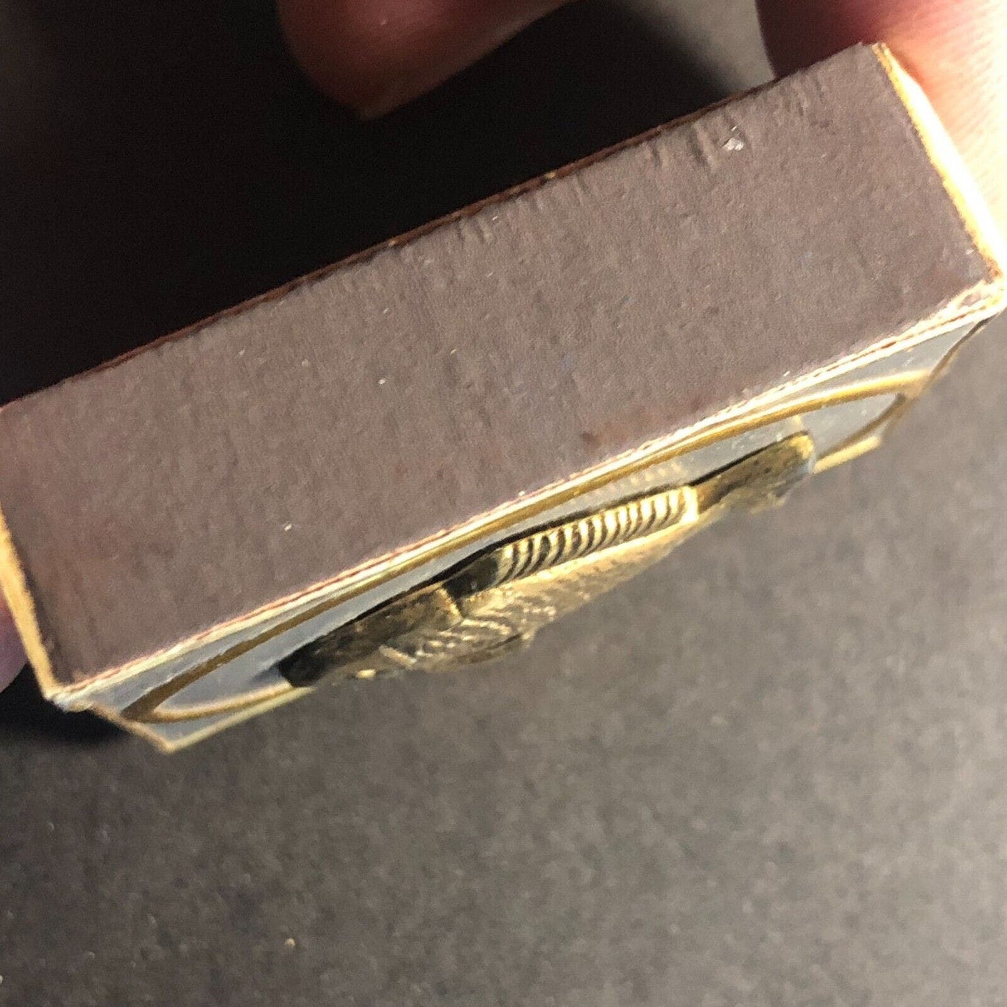 Foil Top Matchbox Matchbook w/ Affixed Metal Fish c1960's-70's VGC Scarce (#2)