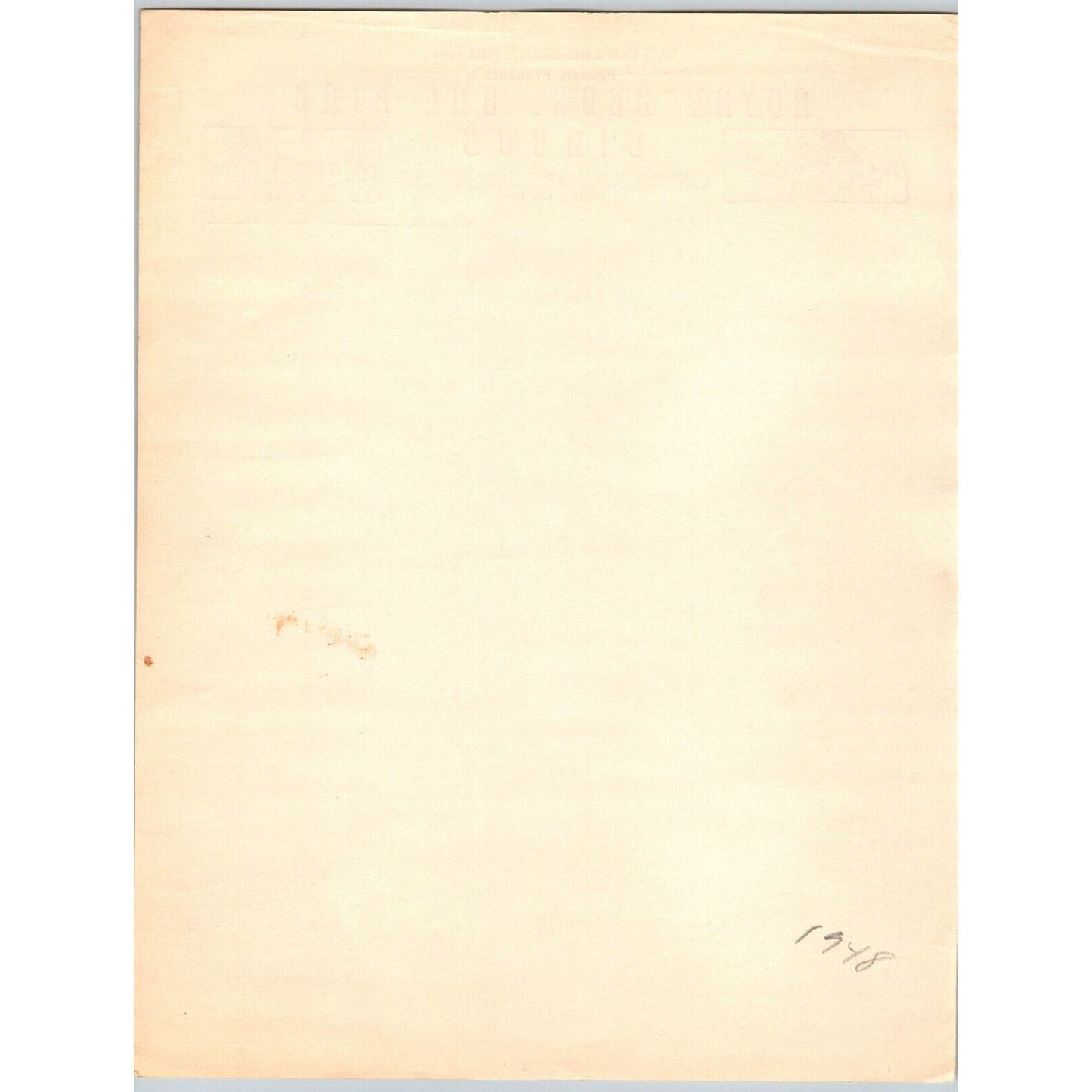 Royal Bros. One Ring Circus Letterhead c1948 "Walter and Bruce Heaton" Scarce