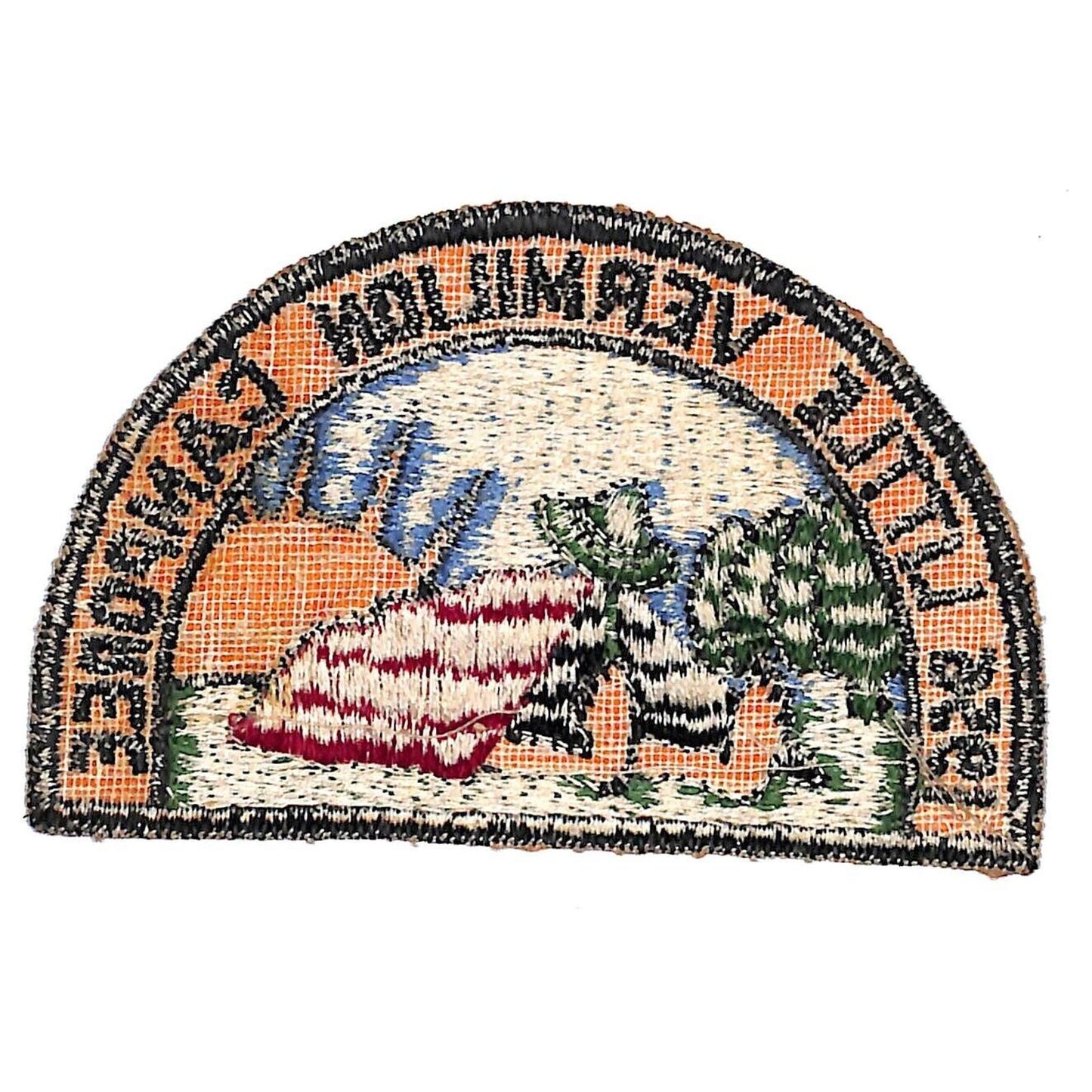 BSA Patch Little Vermilion Camporee 1956 Piankeshaw District Sunrise VGC